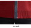 Mom's New Plus Velvet Sweater: Faux Two-Piece Knit for Middle-Aged & Elderly Women