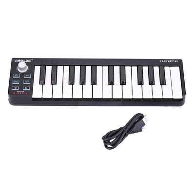 WORLDE Easykey.25 Taşınabilir Klavye Mini 25 Tuşlu USB MIDI Kontrol Cihazı