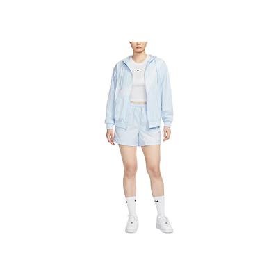 Sportswear Classics Logo UPF 40+ Sonnenschutz Locker geschnitten Kapuzenjacke mit Reißverschluss Langarm Damenjacken Lila-Blau Weiß HM8972423