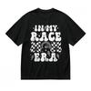 Men's T-Shirt Mens Womens Tees Top With My Race Mom Graphic Unisex Black 100% Cotton Tops Summer USA