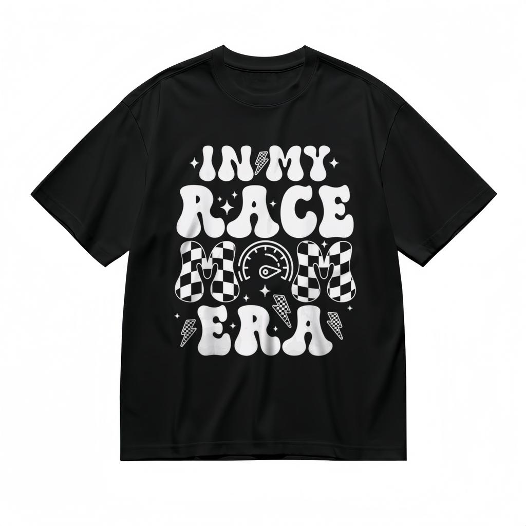 Men's T-Shirt Mens Womens Tees Top With My Race Mom Graphic Unisex Black 100% Cotton Tops Summer USA