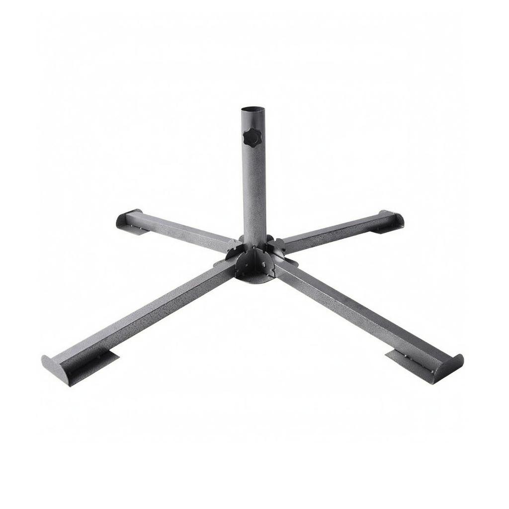 Cross Umbrella Base Heavy Duty Foldable Stand Stable for Vending Carts