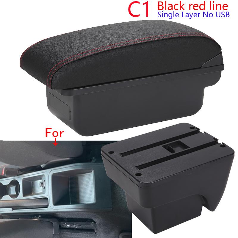 For Seat Ibiza Armrest Box For Seat Ibiza 6j MK4 IV 6L Car Armrest 2018-2025 Storage Box Retrofit Parts Interior Car Accessories