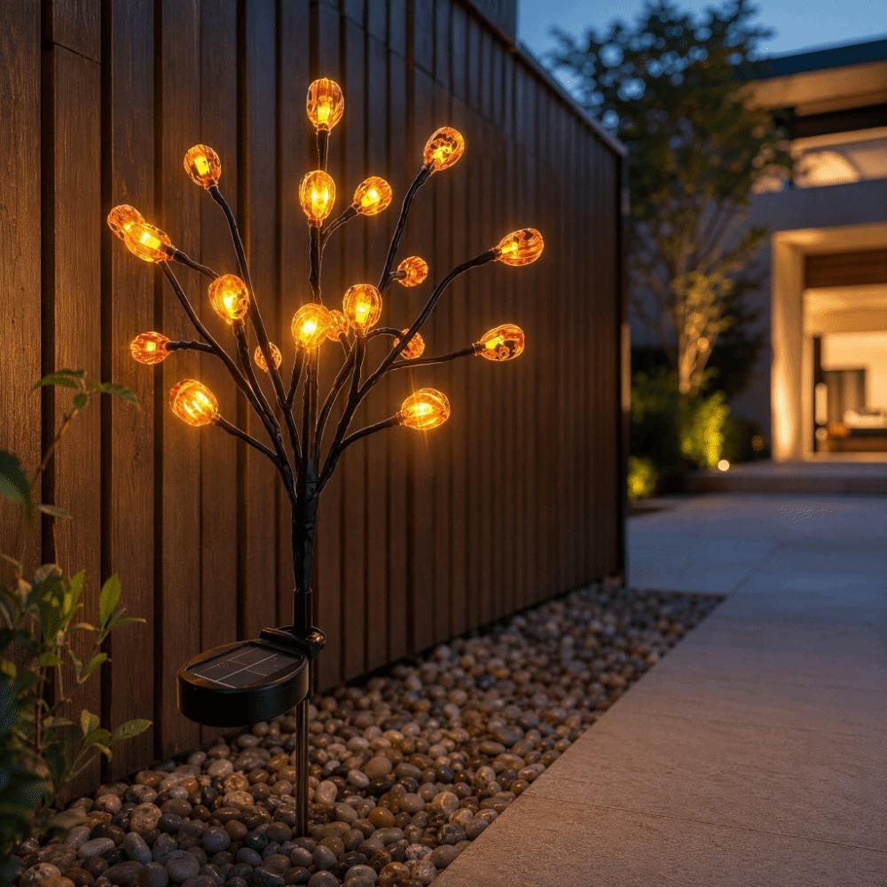 Waterproof Solar Garden Lights Auto On/Off Halloween Lights Garden Stakes Solar Lamp Patio