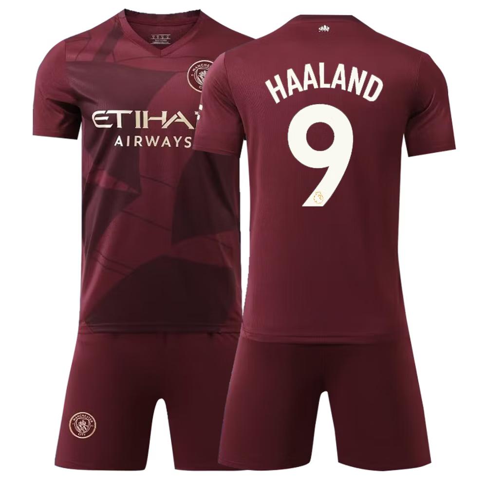 2024-2025 Man City Second Away Jersey No.9 Haaland 24