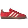 Adidas  Gazelle Indoor Red Pinstripe Satin Women Sneakers Better-Scarlet Cream-White JS1411