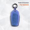 For Genesis G80 GV70 GV80 2019 2020 2021 2022 2023 Car Key Case Auto Cover Shell Suede Accessories Remote Keychain Protector