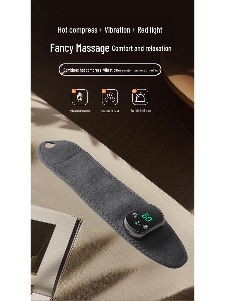 Red Light Wrist & Ankle Massager with Electric Heating and Vibration Therapy