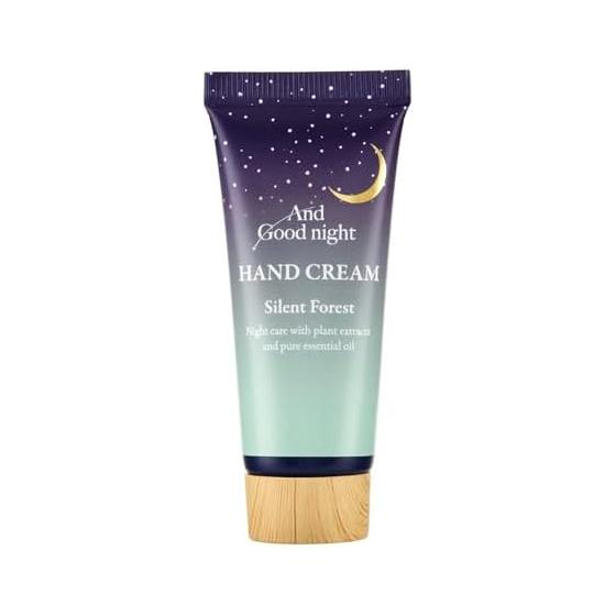 And Goodnight A rich, rich hand cream before bedtime with a woody scent reminiscent of forest bathing, 20g (contains Vaseline, shea butter, camelina