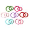 5/10pcs Anneaux O Colorés Attaches à Ressort Porte-clés Rond en Alliage Boucle à Ressort Ouvrable Crochet Pour Connecteur DIY Accessoires de Bijoux