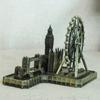 Metal London Eye Big Ben Tower Bridge Vintage Retro London Group Buildings Simulated Waterproof Miniatures Statue Sculpture