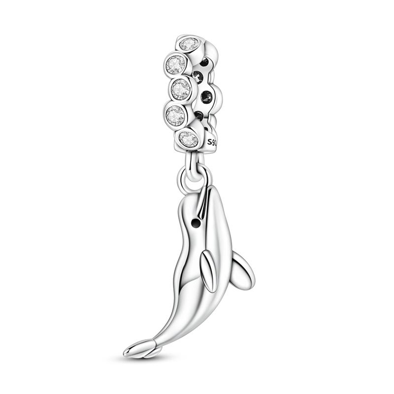 Summer Series Original 925 Sterling Silver Charms Bead Blue Marine Life Pendant Fit Original Bracelet For Women Jewelry Gift