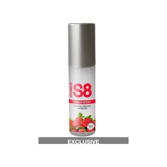 Lubrifiant s8 125ml gout fraise de STIMUL8 - taille:U