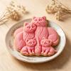 Cats Family of Four Silicone Molds Temperature Resistant Animal Candle Silicone Mould for Epoxy Resin Candle Soap Making