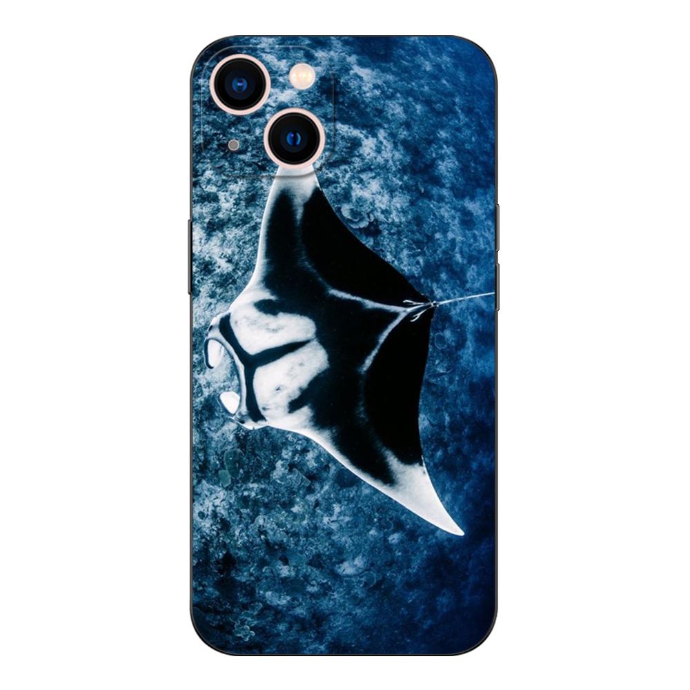 Black Tpu Case For Xiaomi Redmi 9T Note 9T Note 10 8 8T 7 5G 4G Pro 10S Animal Manta Ray