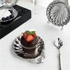Stainless Steel Shell Shape Salad Bowl Multipurpose Serving Dish Decorative Nut Storage Tray for Dining Table Decoration