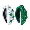 Jeweled Headbands Ruched Costume Blingbling Hairband Party Karaoke Leprechaun Photo Props Party Wide Hair Hoop Nightclub