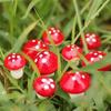 Mini Foam Mushroom with Wreath Wire - Christmas Decoration Prop