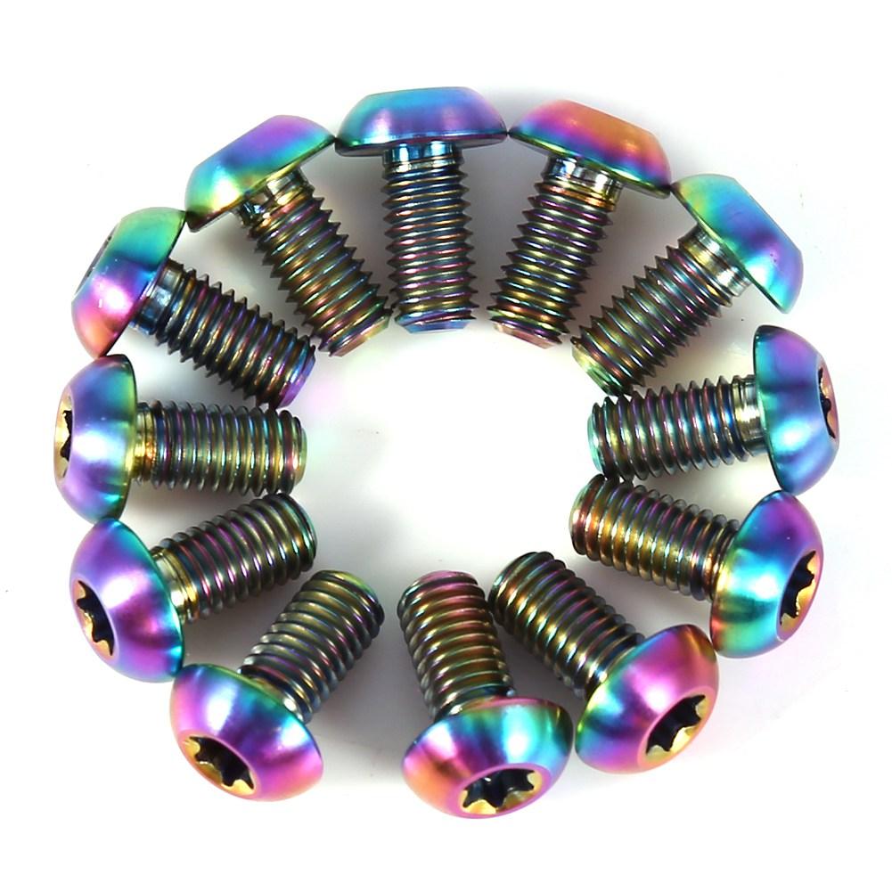 12pcs T25   Bike   Hd  s Disc Brake Screws For Bike  (colorful)