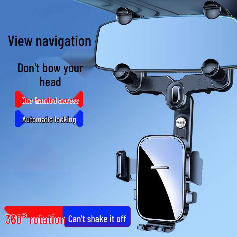 2026 New Phone Mount & Navigation Recorder for Rearview Mirror