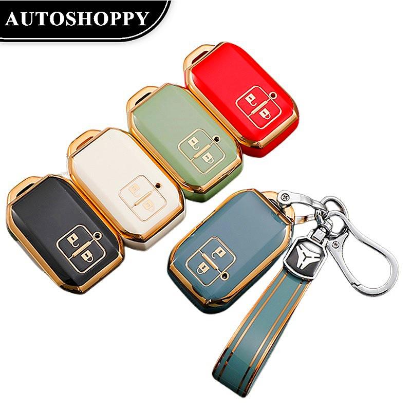 2 /4button Phnom Penh Fashion TPU Car Remote Key Case Cover Shell For Suzuki Ertiga Swift Wagon R Protected Holder Keyless Fob Accessories