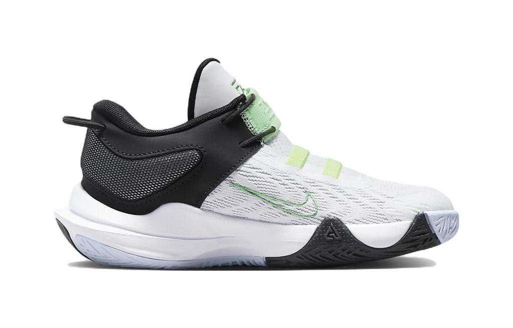Nike Giannis Immortality 2 Slip Resistant Cushioning Breathable Low Top Children's Basketball Shoes Black White Green DQ1942-101