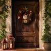 Kit per Realizzare Ghirlande in Tessuto Fai da Te, Kit Arte 3D con Ago per Adulti, Kit per Decorazioni Murali Tessili Tridimensionali Natalizie, Design Babbo Natale Pupazzo di Neve