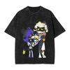 Science Fiction Adventure Anima Murder Drones TShirt Unisex Women Vintage Washed Cotton Summer Tee Harajuku Fashion Oversized Tops