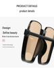Damebriller uten sminke Stor blush-brille - Trendy slankende anti-UV solbriller for influensere.