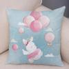 Cute Cartoon Giraffe Fox Reindeer Pillow Cover Nordic Children's Room Decoration Sofa Home Animal Cushion