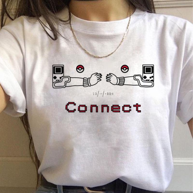 Harajuku T Shirts Women Kawaii Funny Cartoon Tshirt s Cute Print Tshirt Fashion Streetwear Top Tees Female