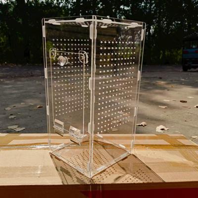 Acrylic Mantises Terrarium Cage Breeding Tank Hatching Case, Transparent Feeding