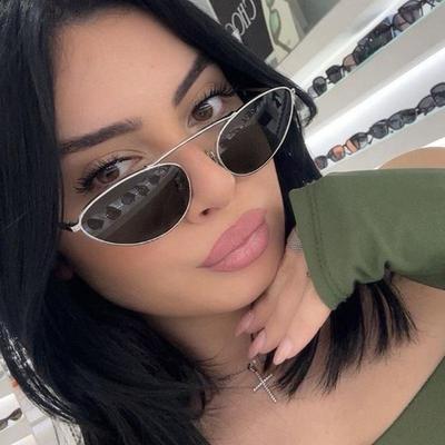 2024 Trendy Metal Cat-Eye Sunglasses for Women - European & American Street Style