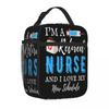 Bestselling I M A Retired Nurse And I Love My New Schedule Modern Insulated Lunch Bag Office Picnic Break Lightweight Lunch Bag