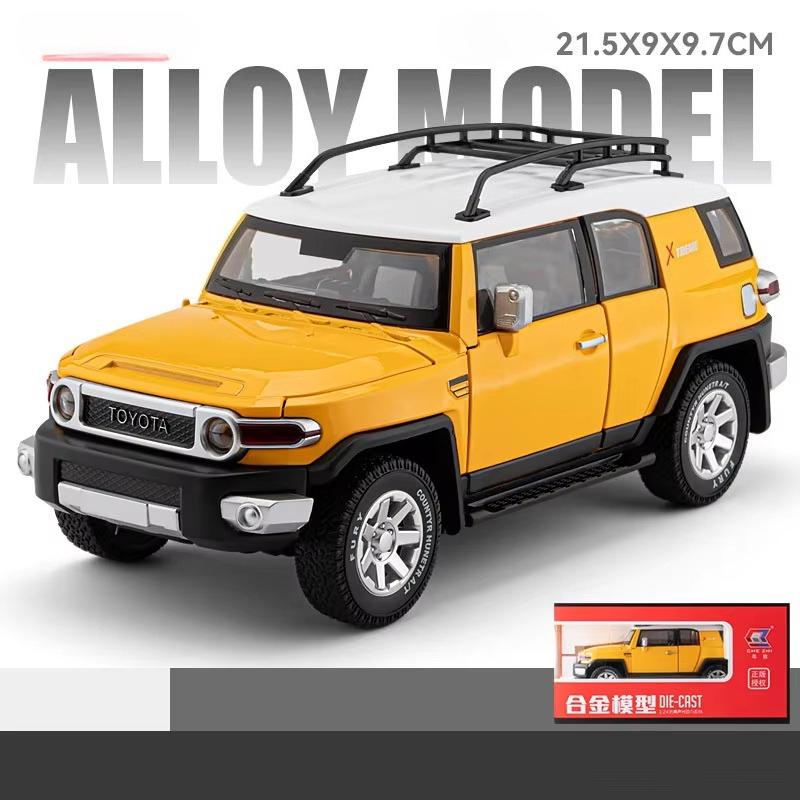 2026 New LICENSED 1:24 Toyota Cruiser FJ  Colooze Cross Country Off Road Vehicle Alloy Model SUV Simulated Sound Light Kid Birthday Gift Model