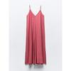 Za2024 Summer New Product Women's Clothes Sexy V-neck Strap Loose Vertical Midi Skirt Dress 3545796 626