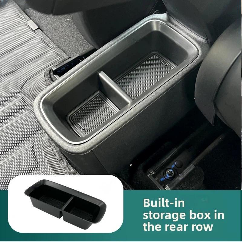 Rear Seat Storage Box For BYD Dolphin Surf Accessories 2026/2025 , Premium Plastic, Waterproof, Shock&Noise Reduction 2022-2024