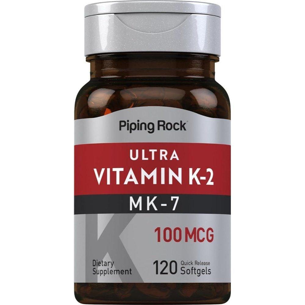 Vitamin K2 Piping Rock Ultra Vitamin K2 MK7 100mcg 120 Capsules 1 pcs