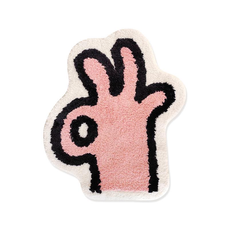 

Cute Tufted Rug: Non-Slip Sofa & Cat-Stroking Mat for Bedroom, Living Room, or Closet 65*80cm【High-Quality Flocked】