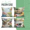 Spring Garden Cushion Pillowcase Printed Polyester 40/45/50cm Throw Pillowcover Decorative Sofa Cushion Pillowslip Home Decor