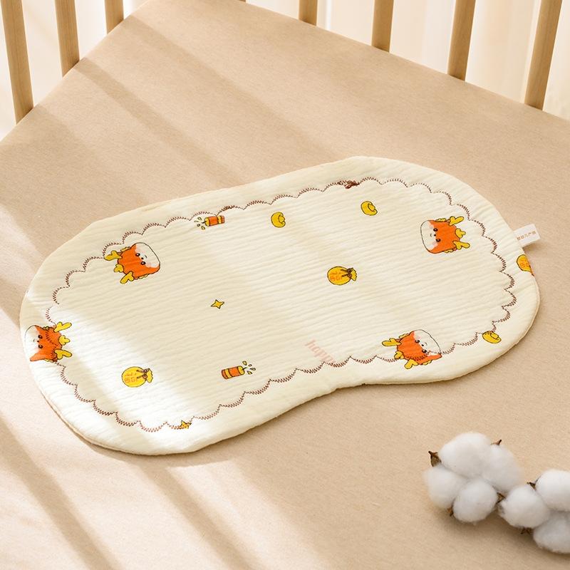 

Newborn Cotton Pillow Pads Double-Sided Breathable Soft Cotton Towel Pillow Pads Summer Baby Head Protection Pillow small dragon