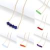 Bohemian Amethyst Crystal Bead Necklace for Women - Simple Round Design