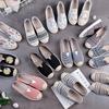 Lowtop Casual Single Shoes Old Beijing Cloth Shoes Female Mother Softsoled Shoes Canvas Student White Shoes