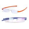 RSINC Combo Rimless Frame Eyeglasses for Unisex Silver Orange-Blue Blue Tag JL186701701864