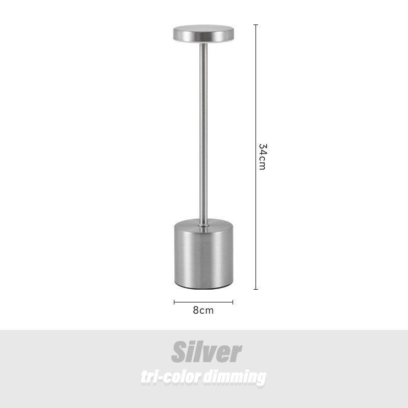 3 Color Light Dimming Cordless LED Table Lamp Retro Bar Atmosphere Light for Restaurant Bar Outdoor Ambient