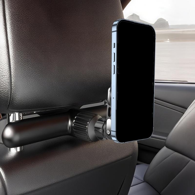 Aluminum Alloy 17mm Ball Head Magnetic Phone Mount With 360 Rotation For Car Vent Dashboard Stand