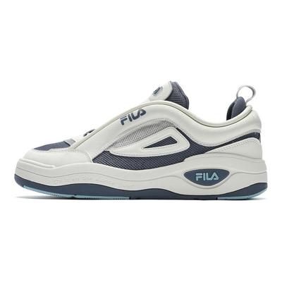 Mix 2 Fabric Synthetic Leather Comfortable Versatile Quick-Drying Durable Low-Top Skate Shoes Men Sneaker White Blue F12M432202FGF