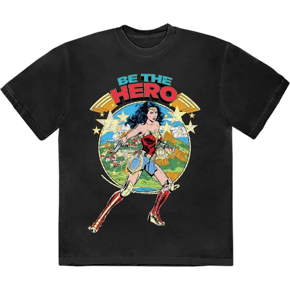 DC Comics Unisex T-Shirt: Wonder Woman Be The Hero (Medium) XL