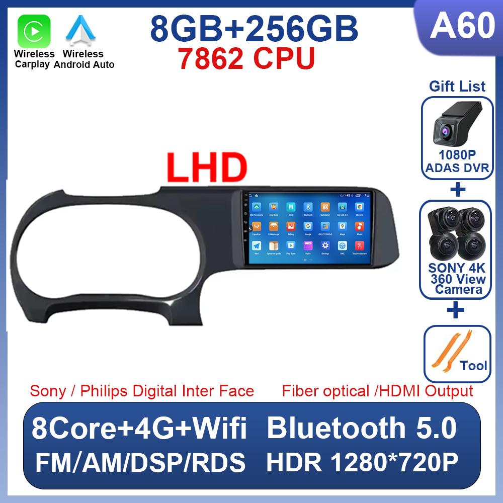 Android 14 Pentru Hyundai i10 2019 2020 2021 Radio Auto Video Stereo DSP Carplay Navigație GPS 4G WIFI 2 Din Fără Player DVD 8 Nuclee