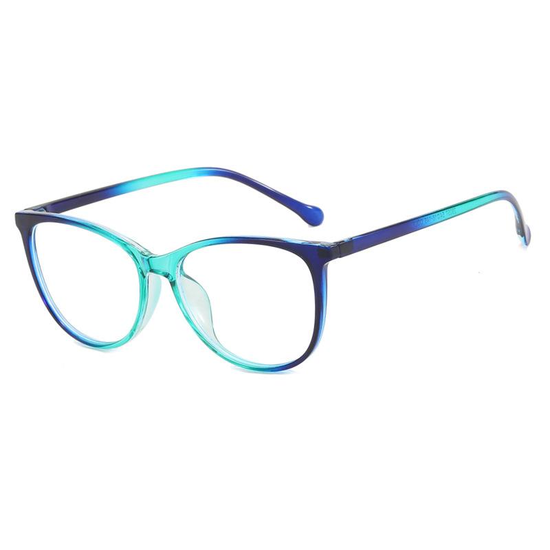 

New Fashion Vintage Gradient Eyeglasses For Hyperopia Anti Blue Light Prescription Unique Transparent Cat Eye Glasses Frame 2